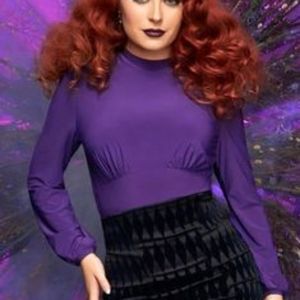 NWT Pinup Girl Clothing Victoria top in RED, Large